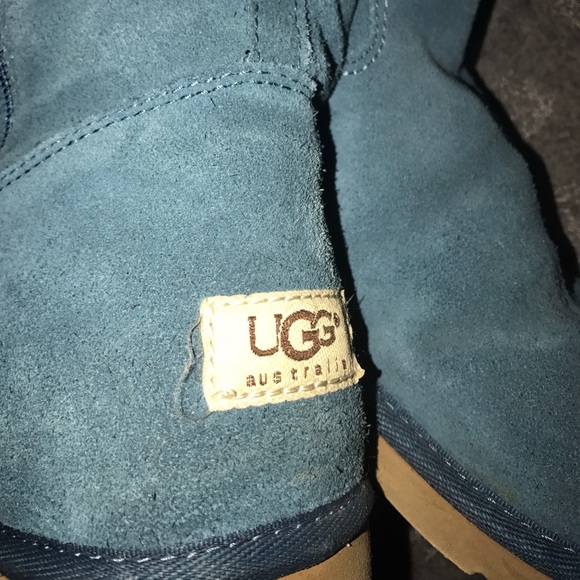 Ugg Size 9 Teal Zip up Tall boots - Picture 2 of 8